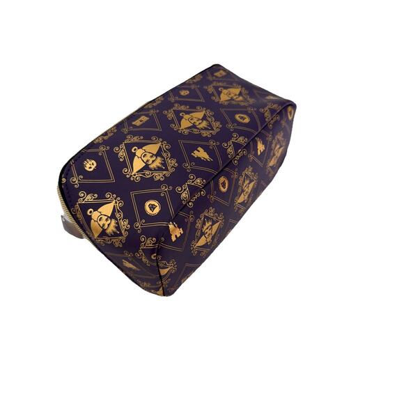 BATH & BODY WORKS DISNEY VILLAINS EVIL QUEEN COSMETIC BAG PURPLE AND GOLD TRAVEL - Picture 4 of 6